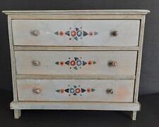30-40s Antique Painted Wood Doll Dresser