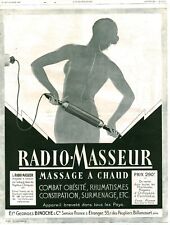 Antique 1928 Hot Massage Radio Massage Magazine Issue Advertising