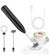 Mousseur à lait fouet à main agitateur électrique machine à mousse à lait...