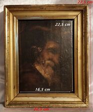 "Le Juif Errant" ou Portrait d'un Mousquetaire Huile Sur Bois Encadrée.