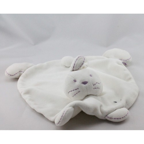 Doudou plat lapin - , mauve
