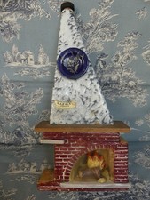 Garnier bottle fireplace bottle good condition 39.2cm high wood ceramic vintage