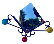 PORTE MANTEAU FER FORGE BOULE