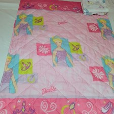 2002 Barbie Toddler Size Bedding Set Blanket + Sheets By Dan River