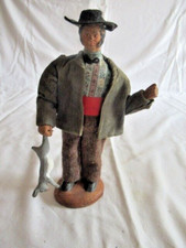 ANTIQUE SANTON THE RABBIT MAN SIGN DEVILLAINE