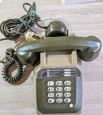 Téléphone Fixe Vintage kaki