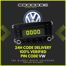 VW Volkswagen Radio Code PIN