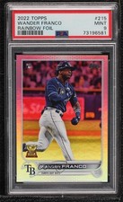 2022 Topps Series 1 Rainbow Foil Wander Franco #215 PSA 9 MINT Rookie RC