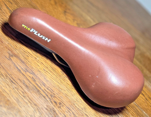 Velo plush bicycle seat brown - seat,