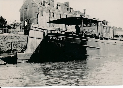 Pontoise 1950 péniche - pontoise,