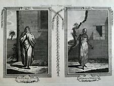 Robe Féminine, Femme Marocaine, Maroc Afrique // Aquaforte Henry Moore 1790