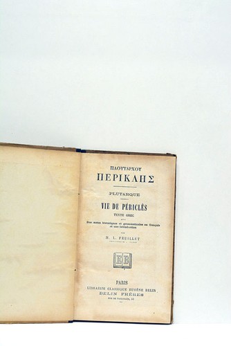 Livre ancien plutarque vie - plutarque, de