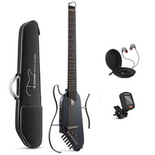 ? Donner HUSH I Headless Electric Acoustic Guitar With Headphone Silent Pratice