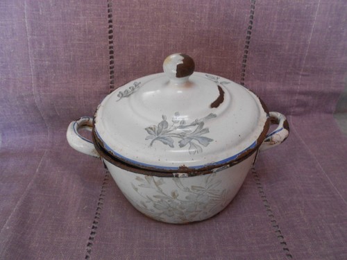Soupière ancienne tole - en,