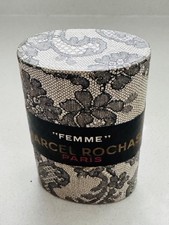 Vintage “FEMME” MARCEL ROCHAS Paris Parfum 154 Perfume Empty Bottle & Box