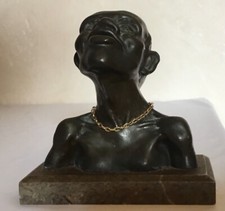 Signed Nubian Orientalist Bronze