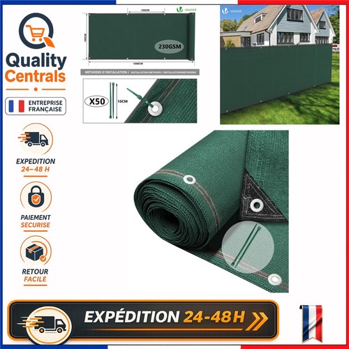 Brise vue occultant vert 1x10 - brise-vue,