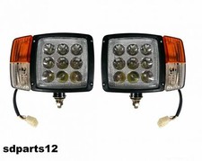 2 Phares Avant + Clignotant LED 12/24V Gauche Droit Tracteur Chariot élévateur