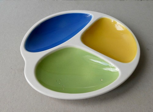Plat service tricolore en - de,