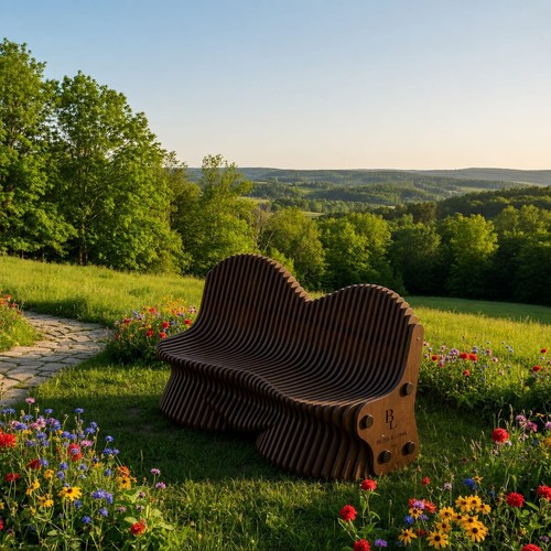 Banc jardin moderne - banc,