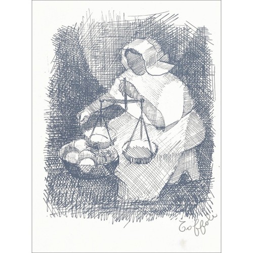 Toffoli louis lithographie - toffoli,