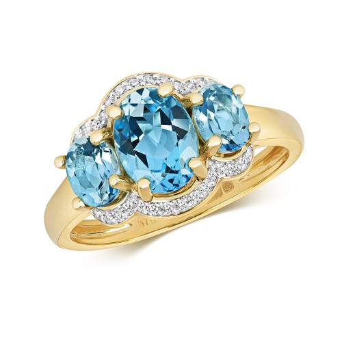 Bague femme trilogie jaune - or,