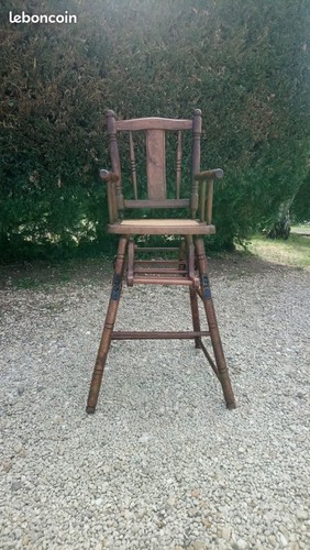 Ancienne chaise haute pour - ,