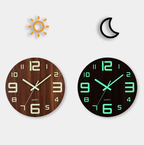 Horloge murale lumineuse - , 12"