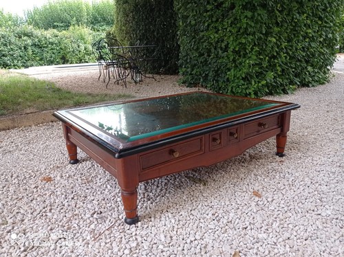 Table basse merisier avec - table,