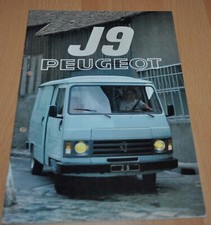 1981 Peugeot J9 Gamme Van Truck Brochure Prospekt Prospectus France Edition
