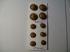 10 boutons armée MARINE