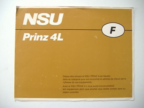 Catalogue nsu prinz liste - prinz,