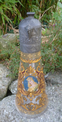 Aiguière verre émaillé
