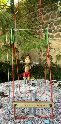 Jouet ancien acrobate tole - ancien:,