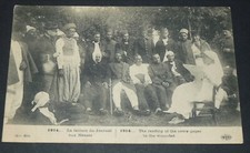 CPA 1915 WAR 14-18 HOSPITAL NURSE READING NEWSPAPER COLONIAL TROOPS