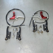 Artek V-Brake Set W/ Red Brake Levers Schwinn OCC Chopper Bike Stingray Frt/Rr