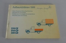Aufbaurichtlinien Mercedes