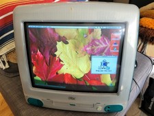 Apple M4984 iMac G3 Blue PPC G3 333MHz  40GB  MacOS 9.2.1 Works Boots Mac OS 9.2