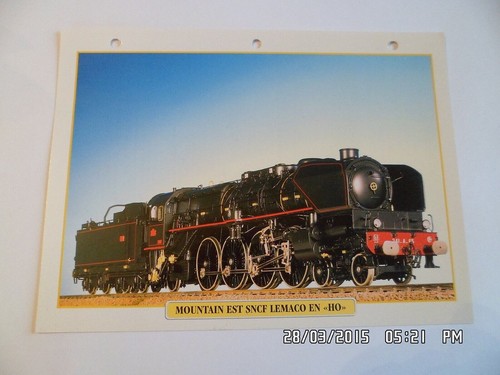 Carte fiche train - carte, mountain