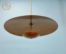 Lustre Disc En Or Fini Grand Et Petit Disc Skydome Moderne Pour La Maison