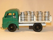 ANTIQUE RENAULT SAVIEM JM 240 MECHANICAL SLAG TRUCK CANVAS TOY 9/27 TO 1/10
