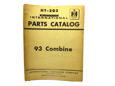 IH Parts Catalog Service Parts International Harvester HT-202 93 Combine