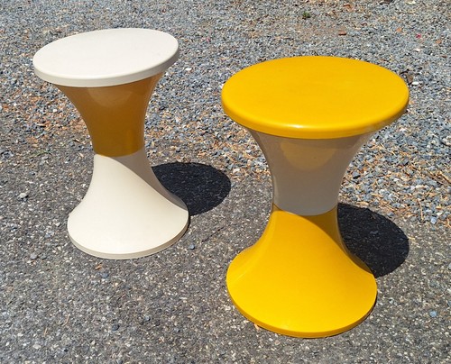 Tabouret creme vintage tam - creme,
