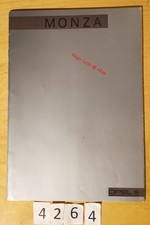 OPEL MONZA GSE C 2.2i 2.5i 3.0i Prospectus Fr 38 pages Fr 9/1985
