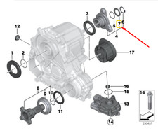 BMW 1 F20 Jeu d'anneaux d'espacement pour bo�te transfert 7546670 27107546670