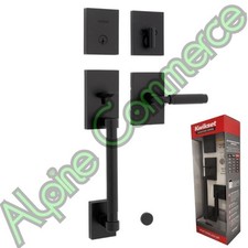 *1-Set* Kwikset Prava HS Handleset Single Cylinder Matte Black 98180-047