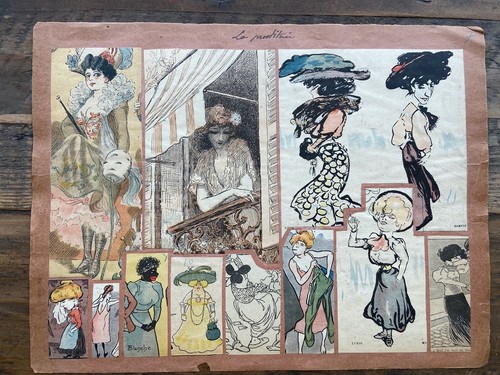 Curiosa planche découpis - nu,