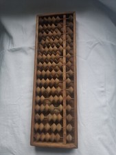 Antique Japanese Wooden Abacus Abacus Calculation Tool 33x10.4cm