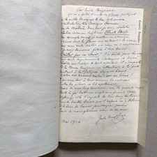 Jules Truffier — Recueil de lettres autographes, vers inédits, programmes signés