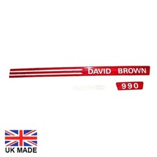 Ensemble De Décalques Pour Tracteurs David Brown 990. (1972 - 74)